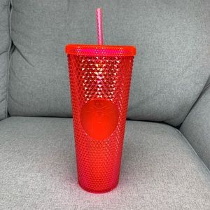 Starbucks NEON PINK Studded Tumbler Christmas